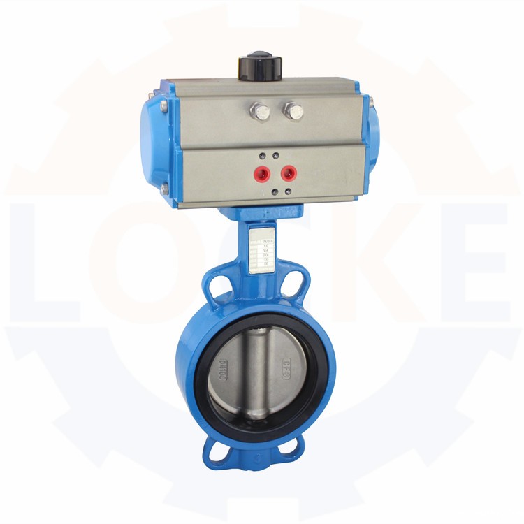 进口气动对夹蝶阀(图1) 进口气动对夹蝶阀(图1)