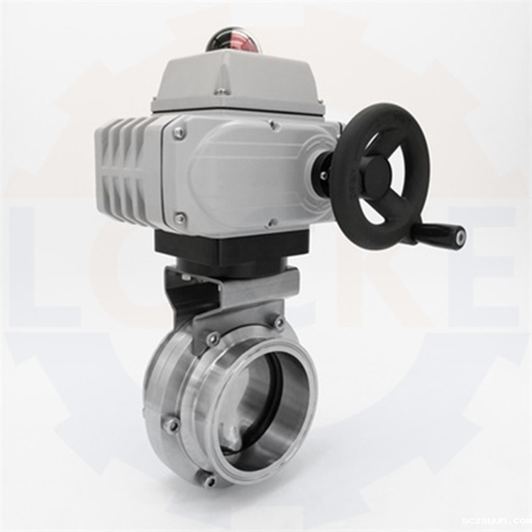 进口电动卫生级蝶阀(图1) 进口电动卫生级蝶阀(图1)