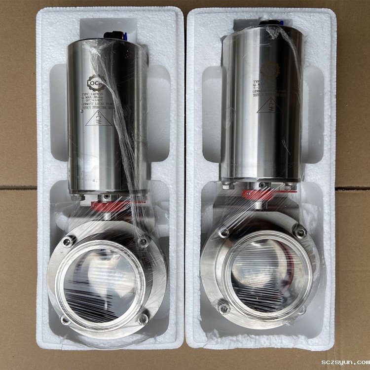 进口气动卫生级蝶阀(图1) 进口气动卫生级蝶阀(图1)