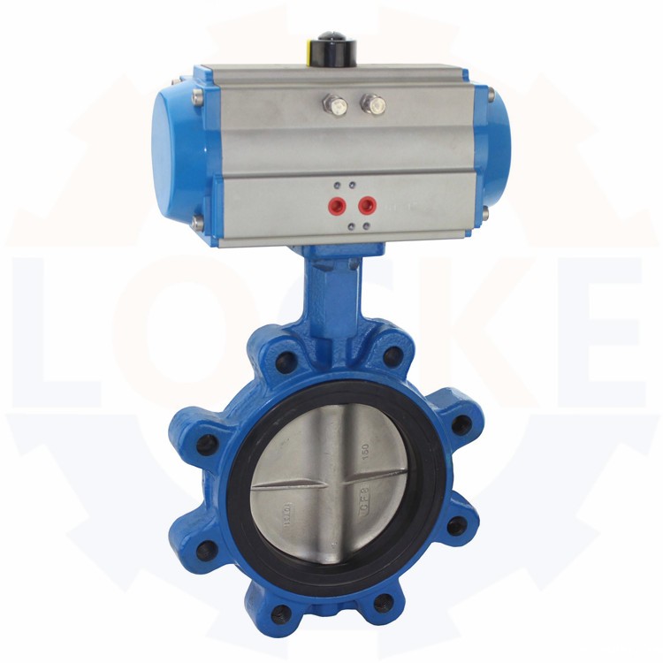 进口气动凸耳式蝶阀(图1) 进口气动凸耳式蝶阀(图1)